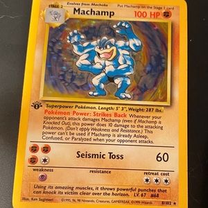 Machamp Halo Pokémon Card